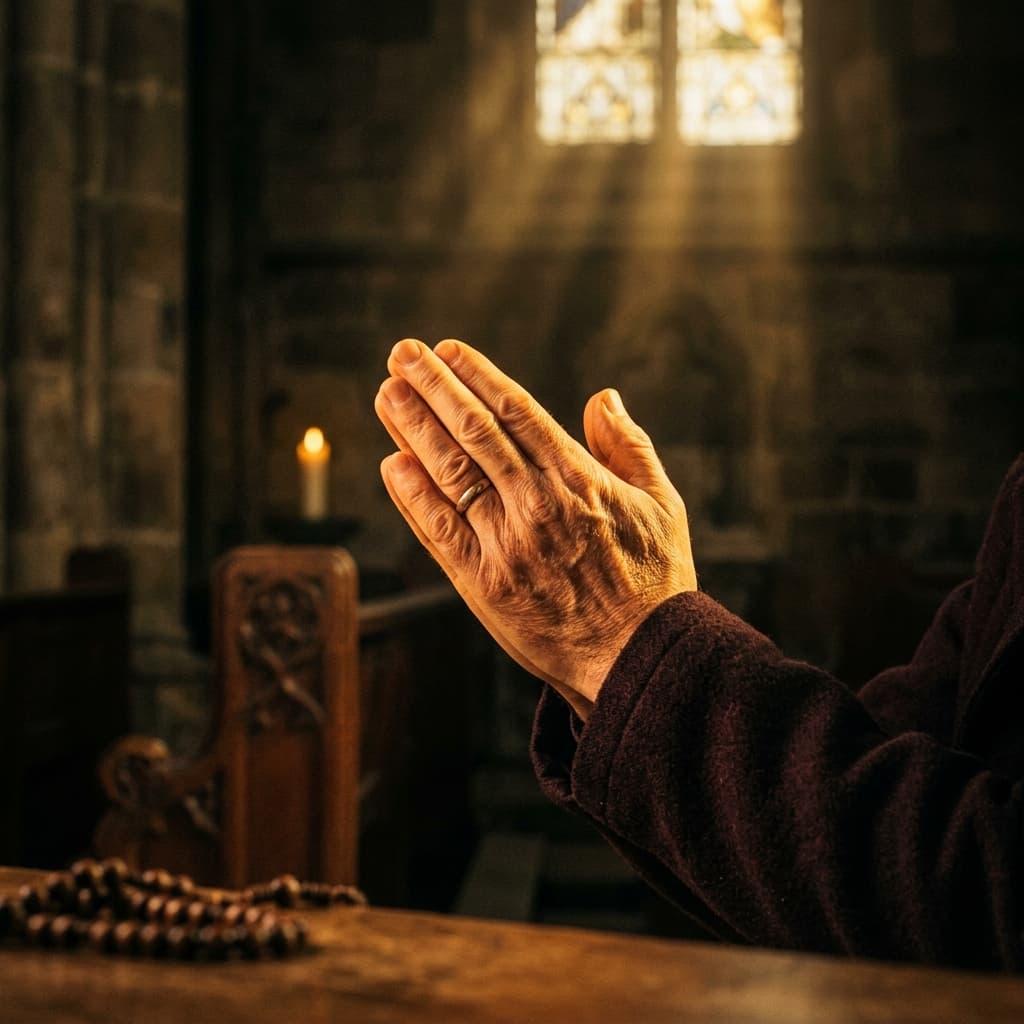 Hands in prayer